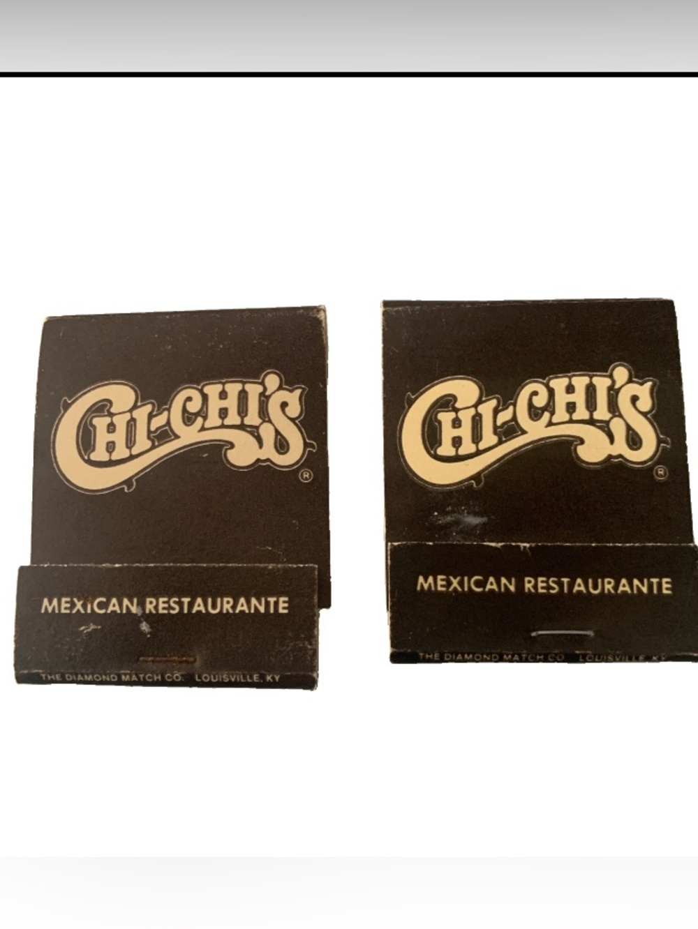 Vintage Matchbook Chi-Chi's Mexican Restaurant Home of The Chimichanga Lot of 2
